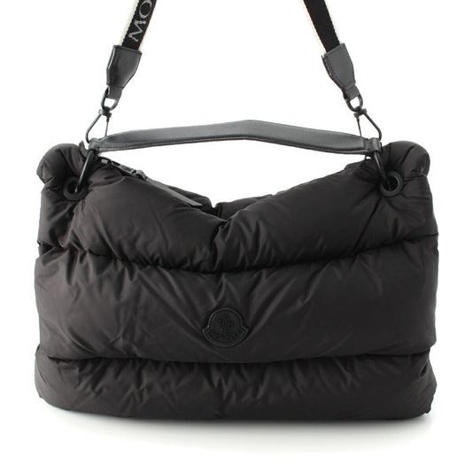 Moncler Leather Nylon 2WAY Shoulder Bag Black