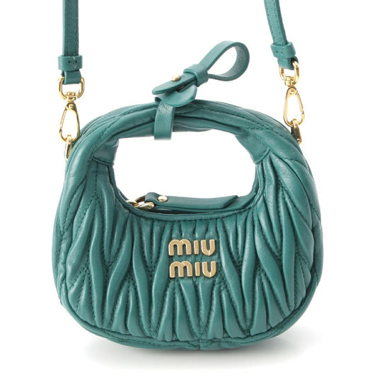 Miu Miu Matelassé Leather 2way Shoulder Bag