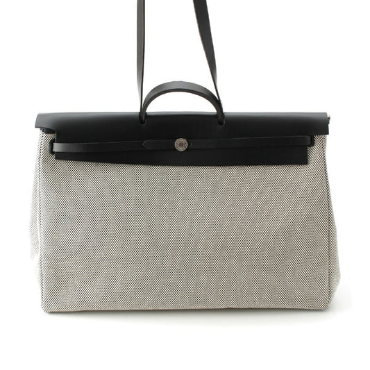 Hermes Toile Herbag Zip 50 Retourne Cabin GM Bag
