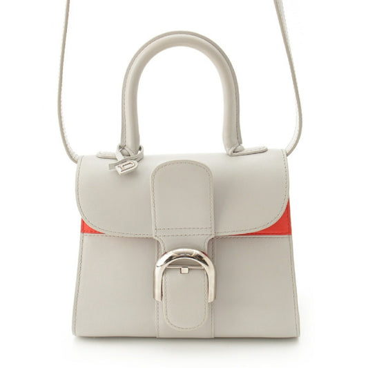 Delvaux Leather Mini Bicolor Shoulder Bag