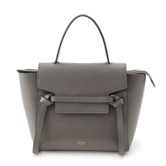 Celine Leather Belt Bag Nano 2WAY Handbag
