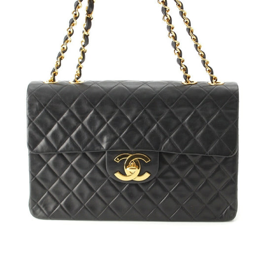 Chanel Lambskin Shoulder Bag Black