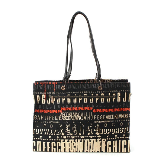 Jean-Paul Gaultier Script Logo Tote Bag Black