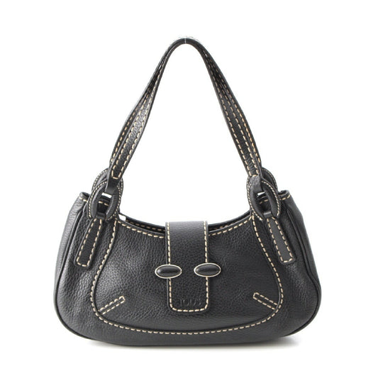 Tod's Leather Mini Shoulder Handbag Black