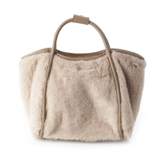 Max Mara Wool Silk Teddy Bear 2WAY Handbag