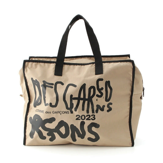 Comme des Garcons Nylon Print Logo Tote Bag