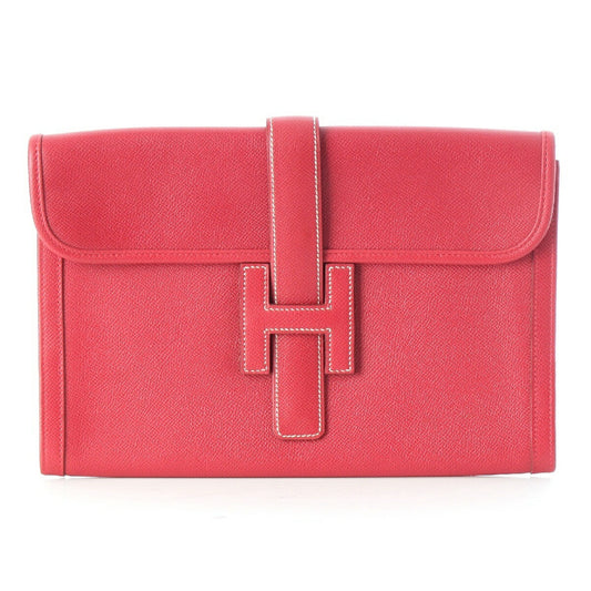 Hermes Leather Jige PM Clutch Bag