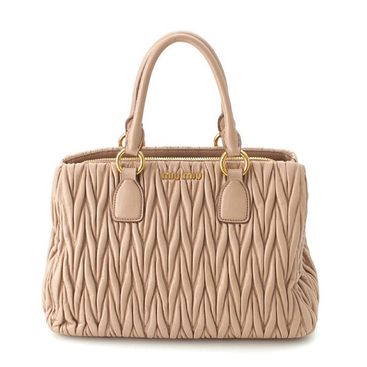 Miu Miu Matelassé Leather 2WAY Shoulder Bag