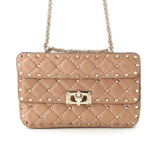 Valentino Nappa Leather Rockstud Spike Chain Shoulder Bag
