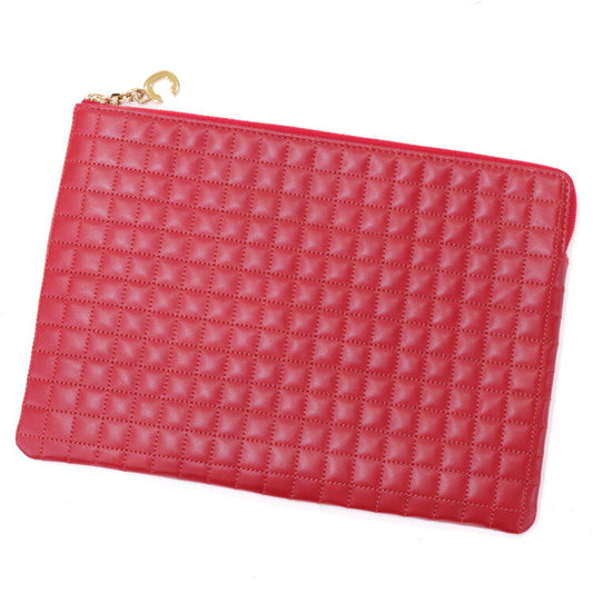 Celine Leather Clutch Bag C Charm