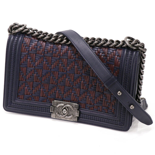 Chanel Boy Chain Shoulder Crossbody Bag A67086