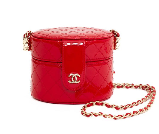 Chanel Patent Leather Mini Vanity Crossbody Bag