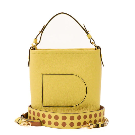 DELVAUX Pin Mini Bucket Leather Shoulder Bag