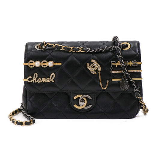 Chanel Lambskin Charm Single Flap Bag