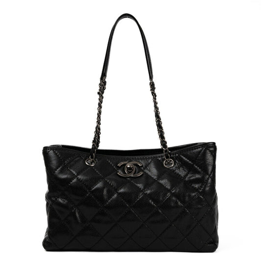 Chanel Caviar Skin Chain Shoulder Tote Bag
