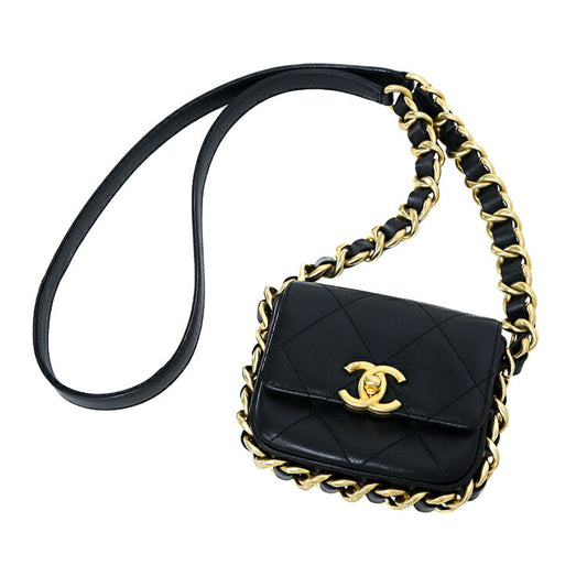 Chanel Lambskin Mini Flap Chain Shoulder Bag