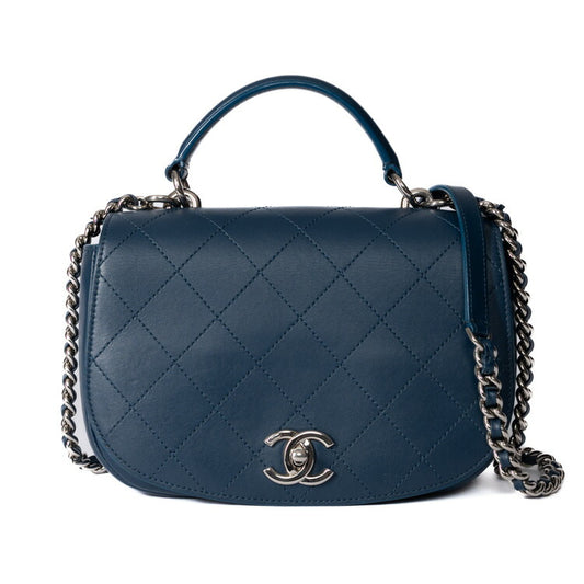 Chanel Matelasse Coco Mark Top Handle Bag