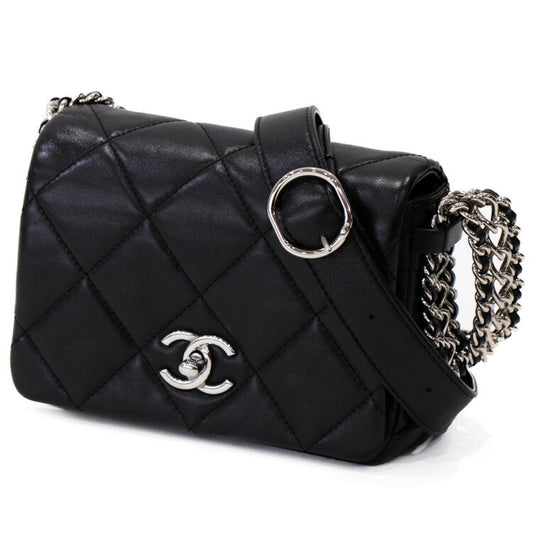 Chanel Leather Mini Matelasse Shoulder Bag