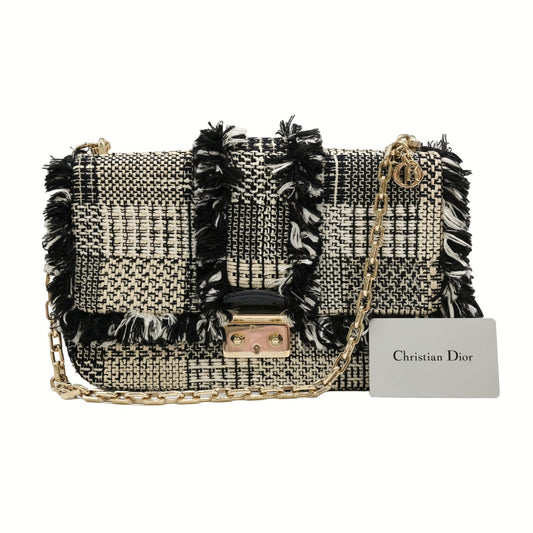 Dior Tweed Chain Shoulder Bag