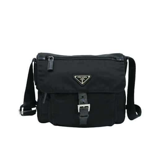 Prada Re-Nylon Tessuto Shoulder Bag Black