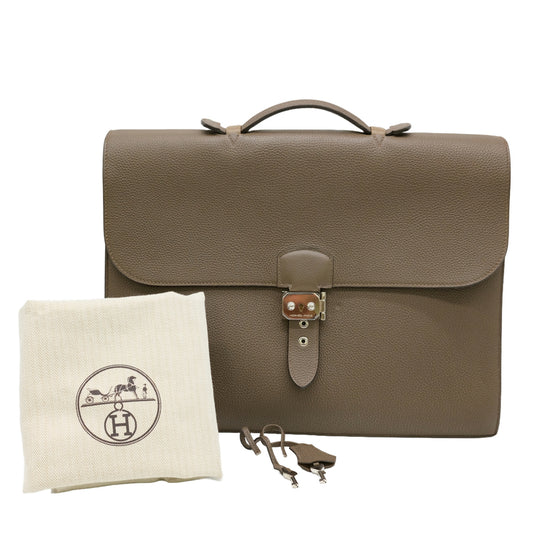 Hermes Togo Leather Sac a Depeche Briefcase