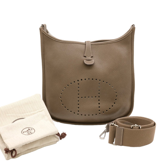 Hermes Evelyne 3 PM Shoulder Bag Brown