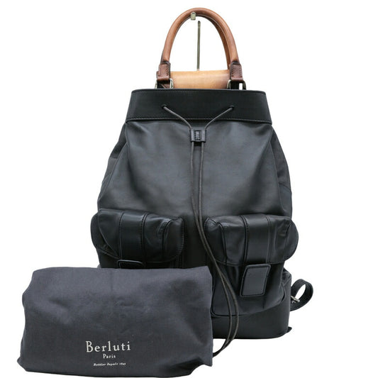 Berluti Leather Horizon Backpack Black
