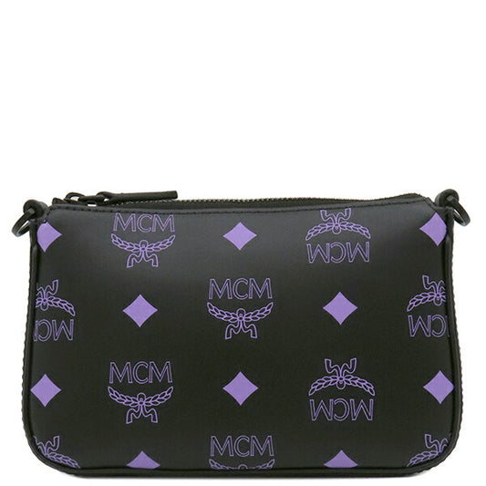 MCM Leather Shoulder Bag Black