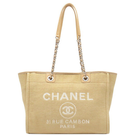 Chanel Canvas Leather Shoulder Tote Bag A67001