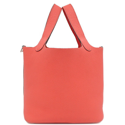 Hermes Picotin Lock PM Handbag Rose Texas