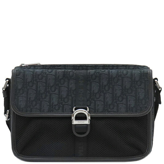Dior Oblique Jacquard Messenger Bag Black