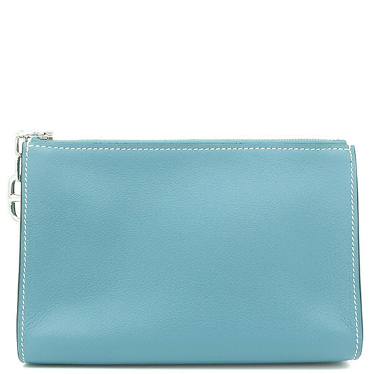 Hermes Evercolor Pouch Zip Ango PM Blue