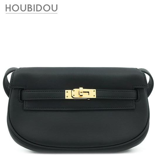 Hermes Kelly Move Swift Shoulder Bag Black