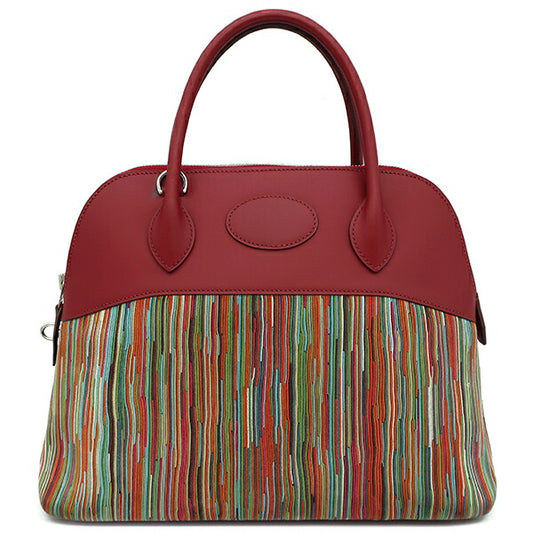 Hermes Bolide 31 Box Calf 2-Way Bag Red