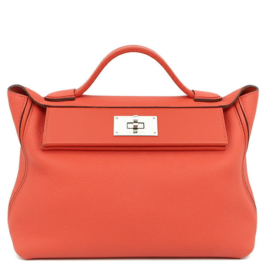 Hermes 2WAY Bag Sac 24/24 29 Togo Swift Red