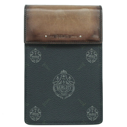 Berluti Odyssée Shoulder Bag Phone Case PVC Coated Canvas