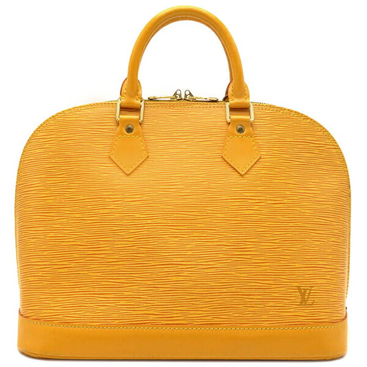 Louis Vuitton Alma PM Epi Leather Handbag Yellow