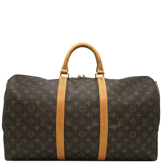 Louis Vuitton Monogram Canvas Boston Bag Keepall Bandouliere 50