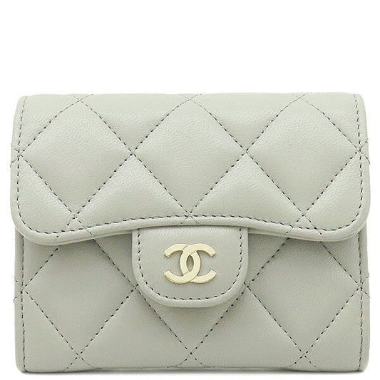Chanel Lambskin Matelasse Mini Chain Wallet AP0238