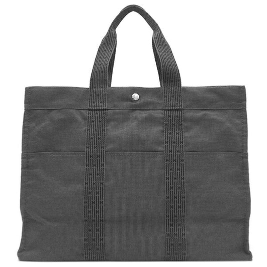 Hermes Canvas Tote Bag GM Gray