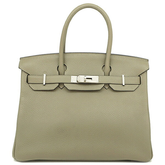 Hermes Birkin 30 Handbag Clemence Sage