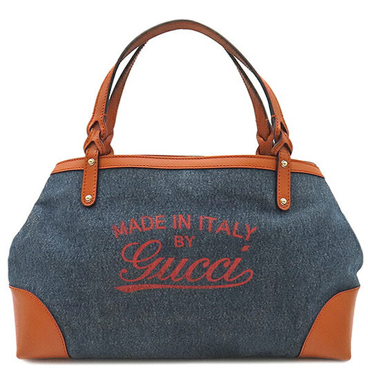 Gucci Denim Leather Tote Bag 348715