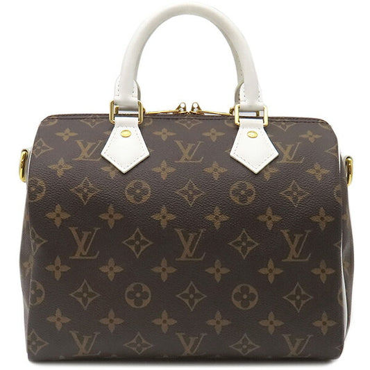 Louis Vuitton Monogram Canvas Leather Handbag Speedy Bandouliere 25
