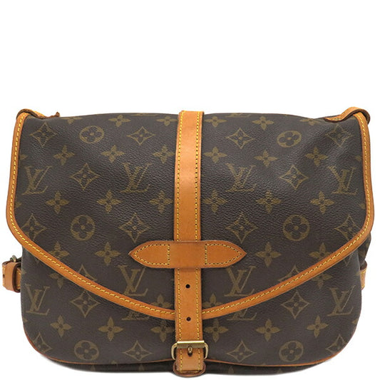 Louis Vuitton Monogram Canvas Shoulder Bag Saumur 30 M42256
