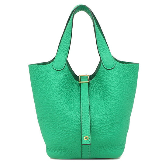 Hermes Picotin Lock PM Handbag Mint Green