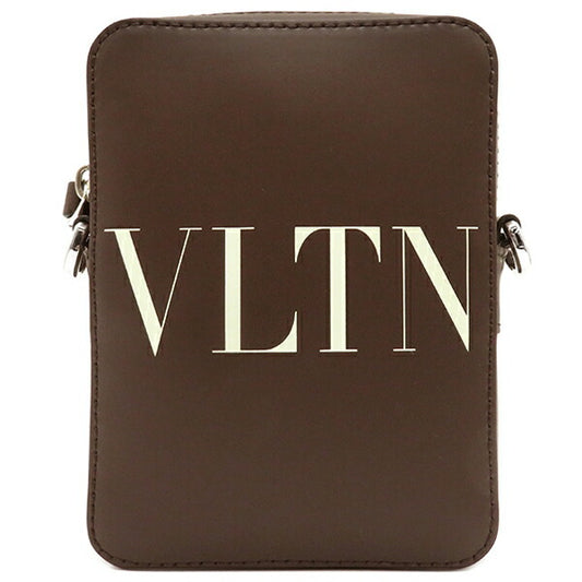 Valentino Leather Crossbody Bag Brown White