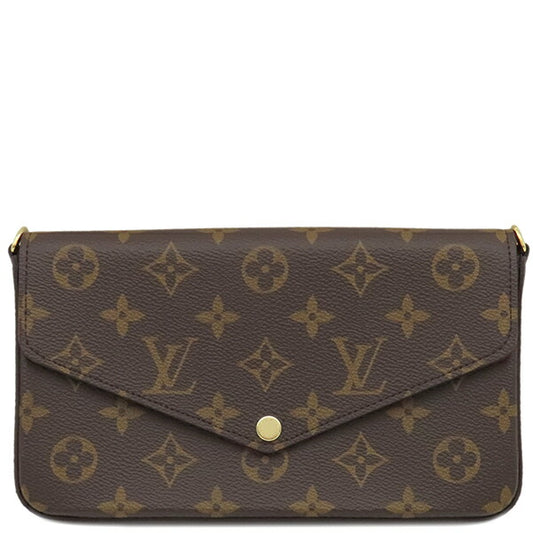 Louis Vuitton Monogram Canvas Chain Wallet Pochette Felicie Crossbody