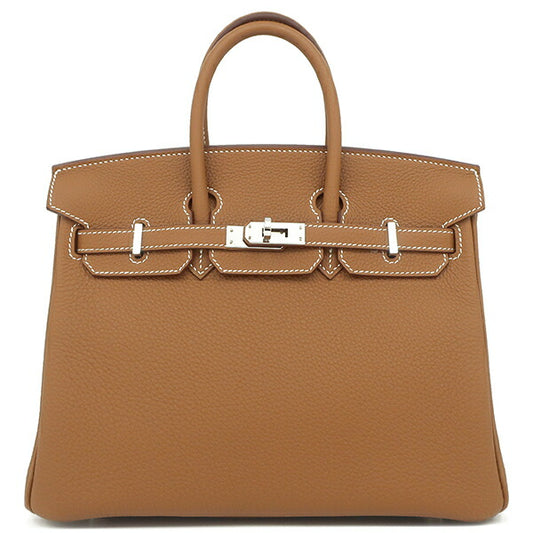 Hermes Birkin 25 Togo Handbag Gold