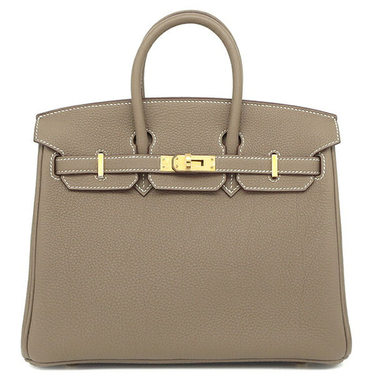 Hermes Birkin 25 Togo Handbag Etoupe