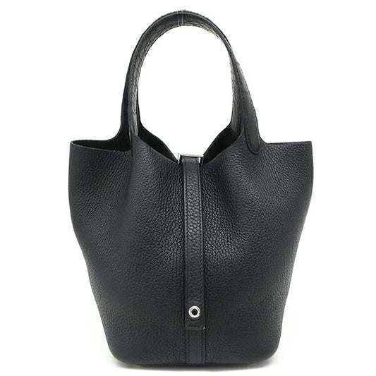 Hermes Picotin Lock Touch PM Handbag Black